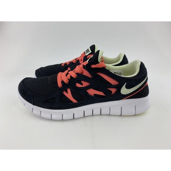 Nike Free Run 2 Black Lime Ice Women's Sneakers Running Shoes - Picture 9 of 12